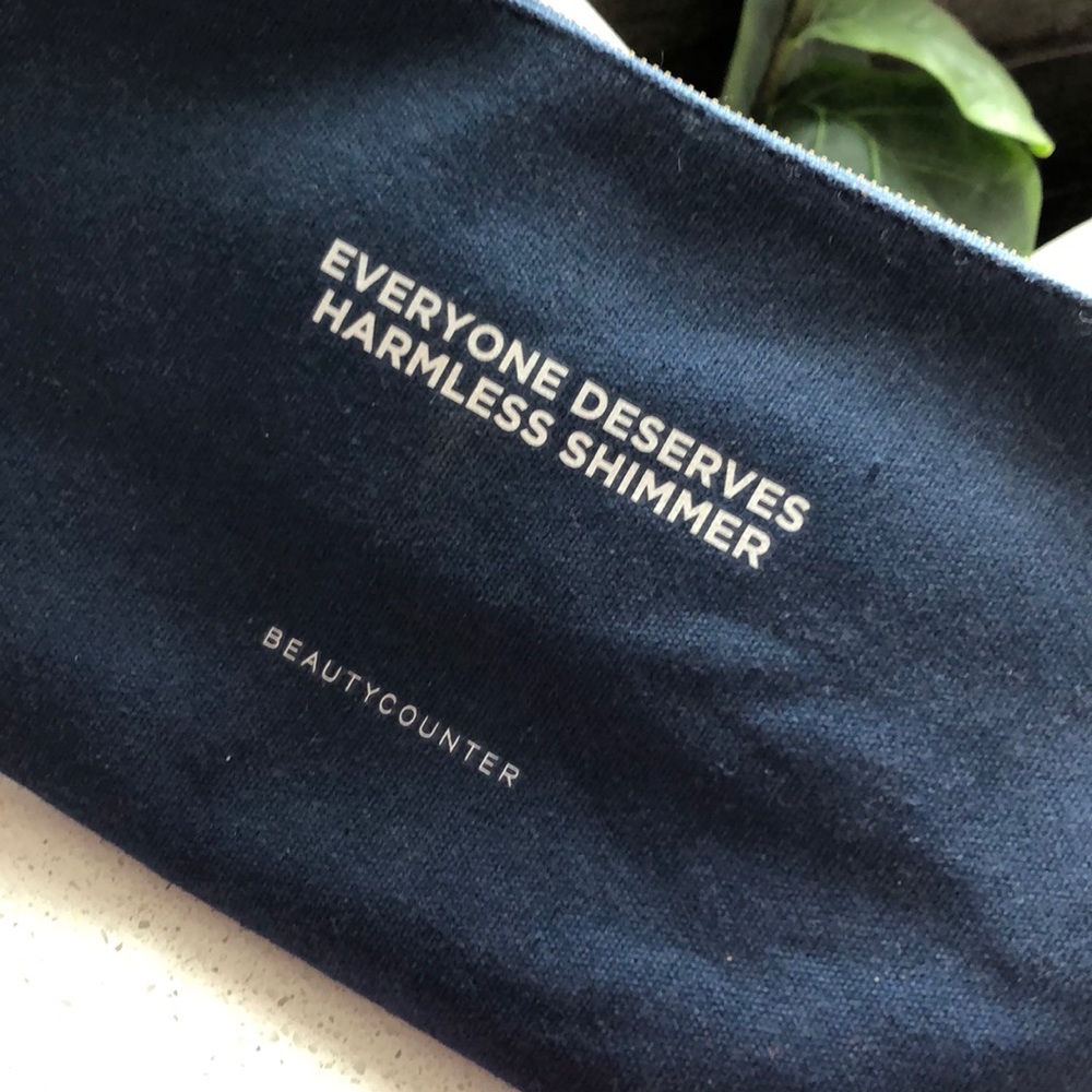 Beautycounter Canvas Lg Makeup bag